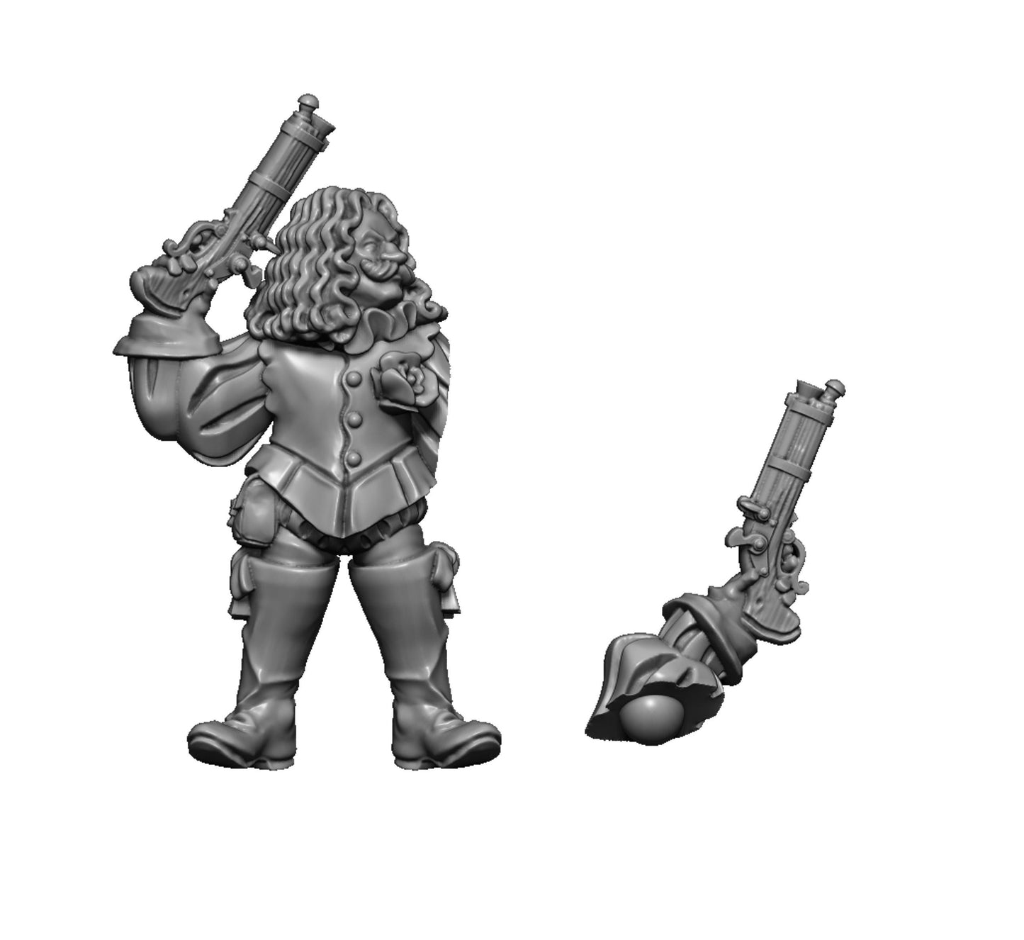 Bornland Mercenary 6, Fantasy Skirmish Miniatures by MoM Miniatures, perfect for Fantasy Wargames and RPGs