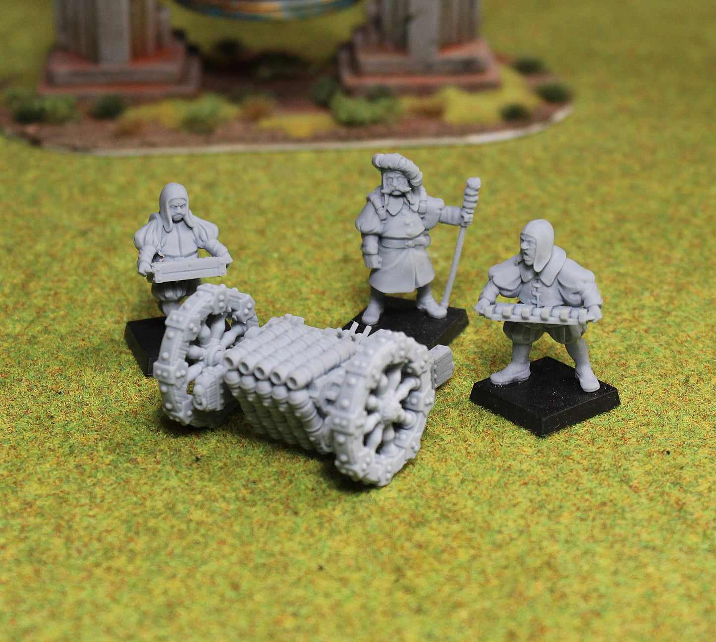 Empire Volley Gun, Fantasy Skirmish Miniatures by MoM Miniatures, perfect for Fantasy Wargames and RPGs