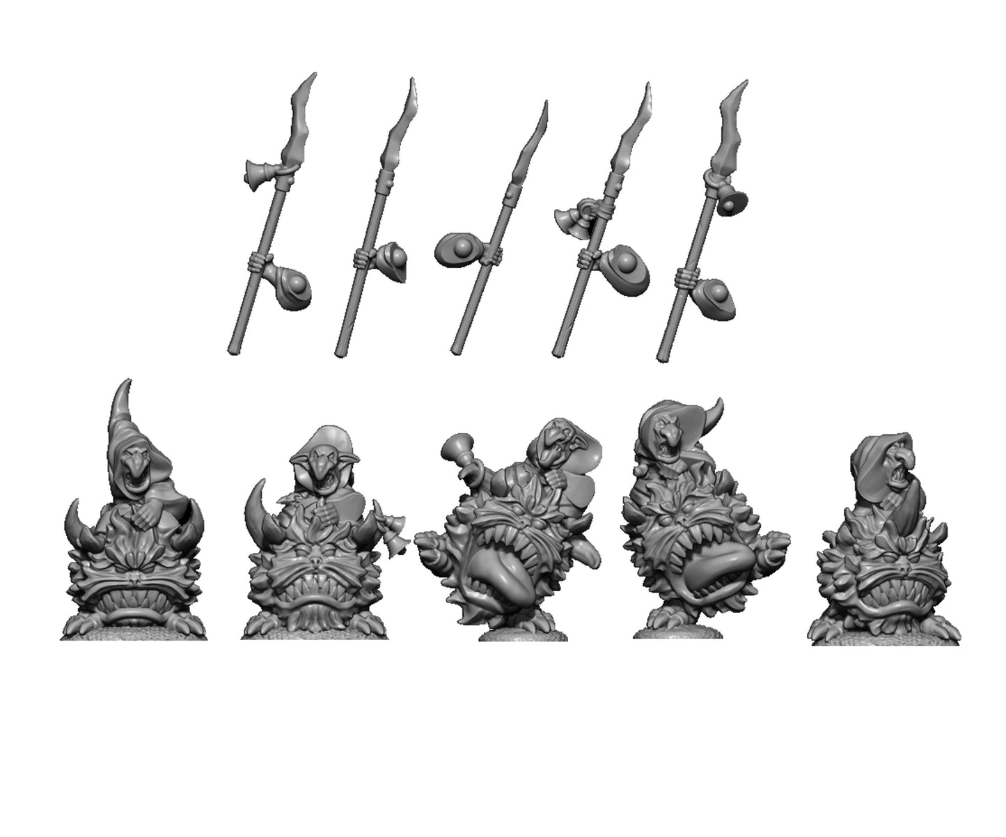 Goblin Nunu Riders, Fantasy Skirmish Miniatures by MoM Miniatures, perfect for Fantasy Wargames and RPGs