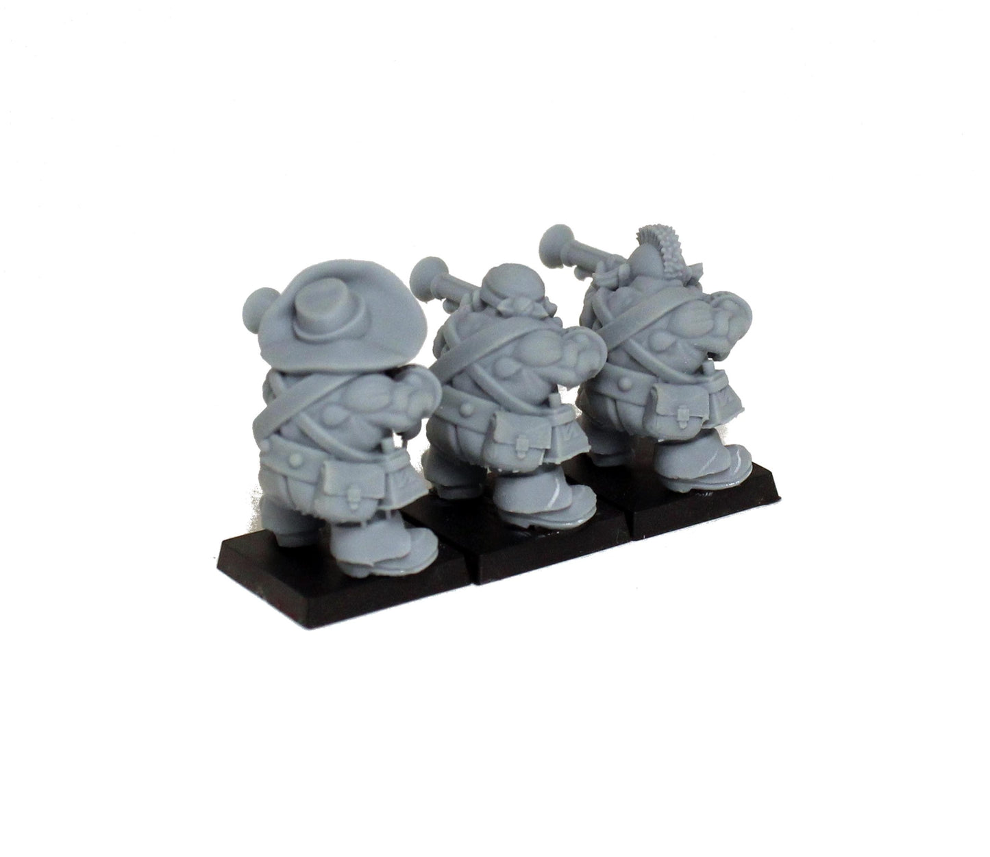 Dwarven Pirate Harquebusiers, Fantasy Skirmish Miniatures by MoM Miniatures, perfect for Fantasy Wargames and RPGs