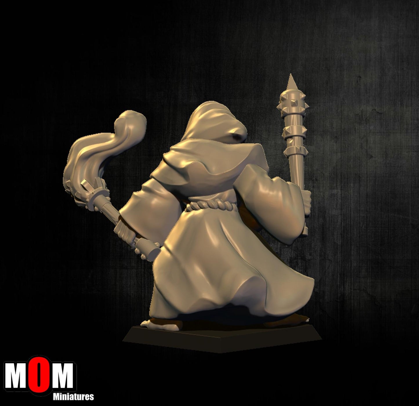 Fire Cultist 3, Fantasy Skirmish Miniatures by MoM Miniatures, perfect for Fantasy Wargames and RPGs