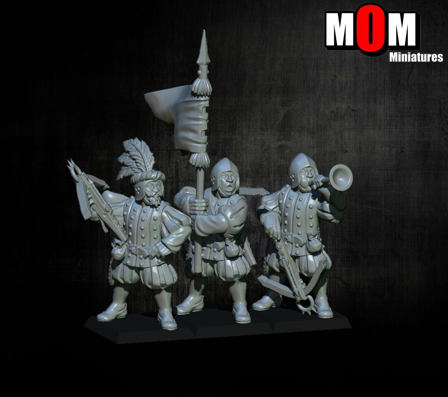 Imperial Crossbowmen, Fantasy Skirmish Miniatures by MoM Miniatures, perfect for Fantasy Wargames and RPGs