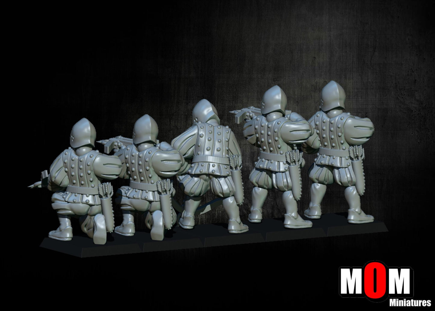 Imperial Crossbowmen, Fantasy Skirmish Miniatures by MoM Miniatures, perfect for Fantasy Wargames and RPGs