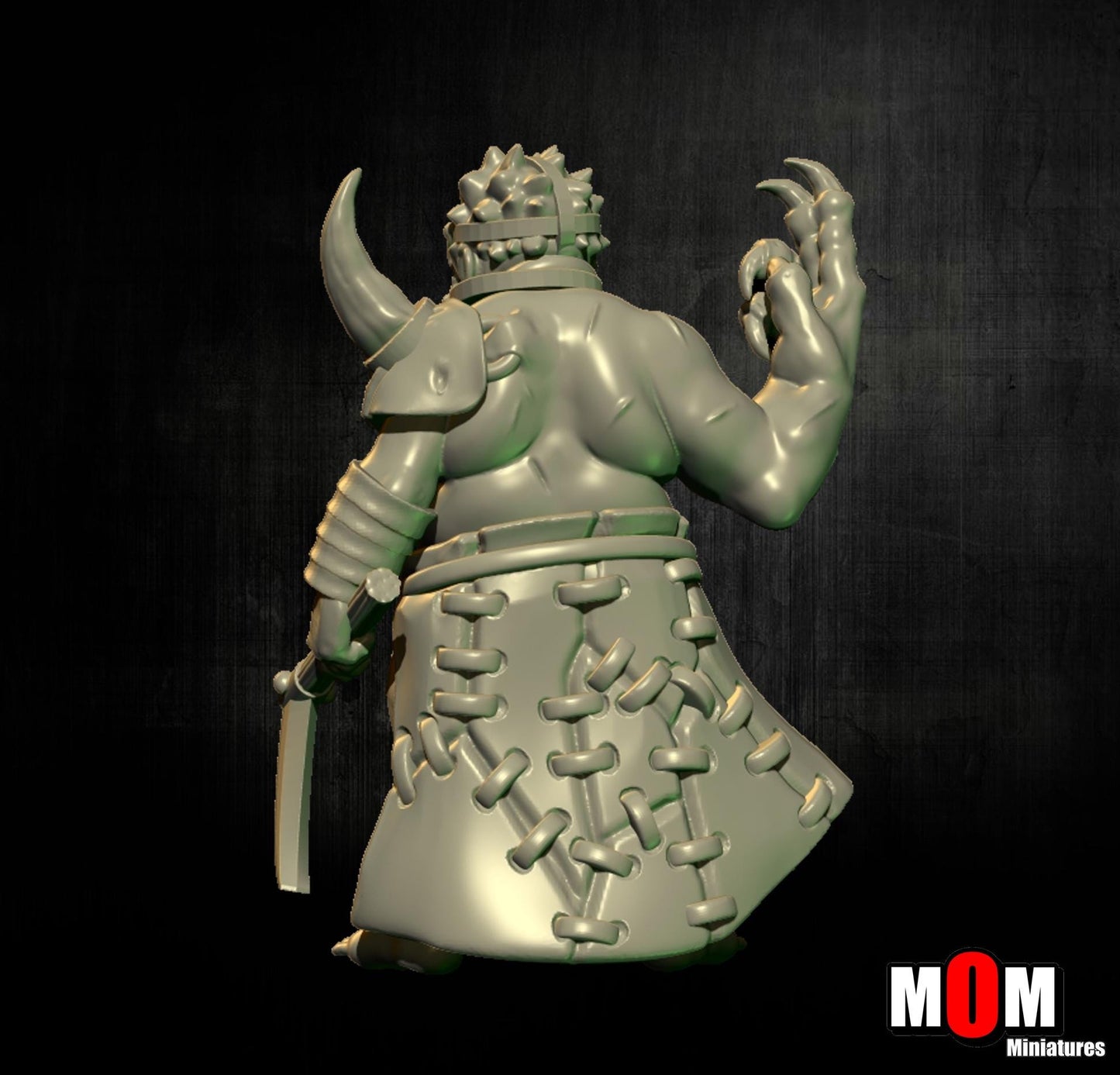 Butcher, Fantasy Skirmish Miniatures by MoM Miniatures, perfect for Fantasy Wargames and RPGs