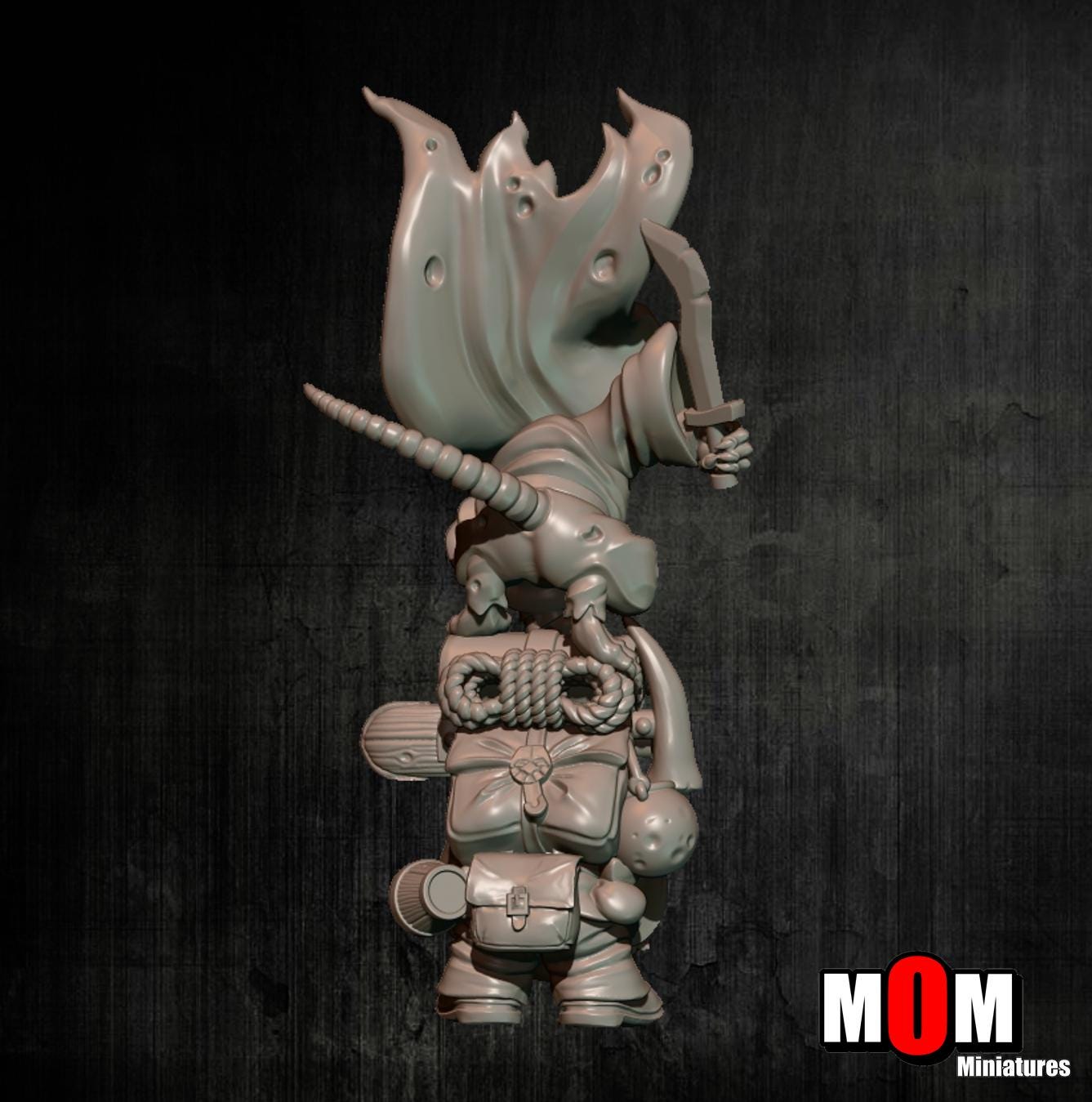 Dwarven Adventurer With Assassin, Fantasy Skirmish Miniatures by MoM Miniatures, perfect for Fantasy Wargames and RPGs