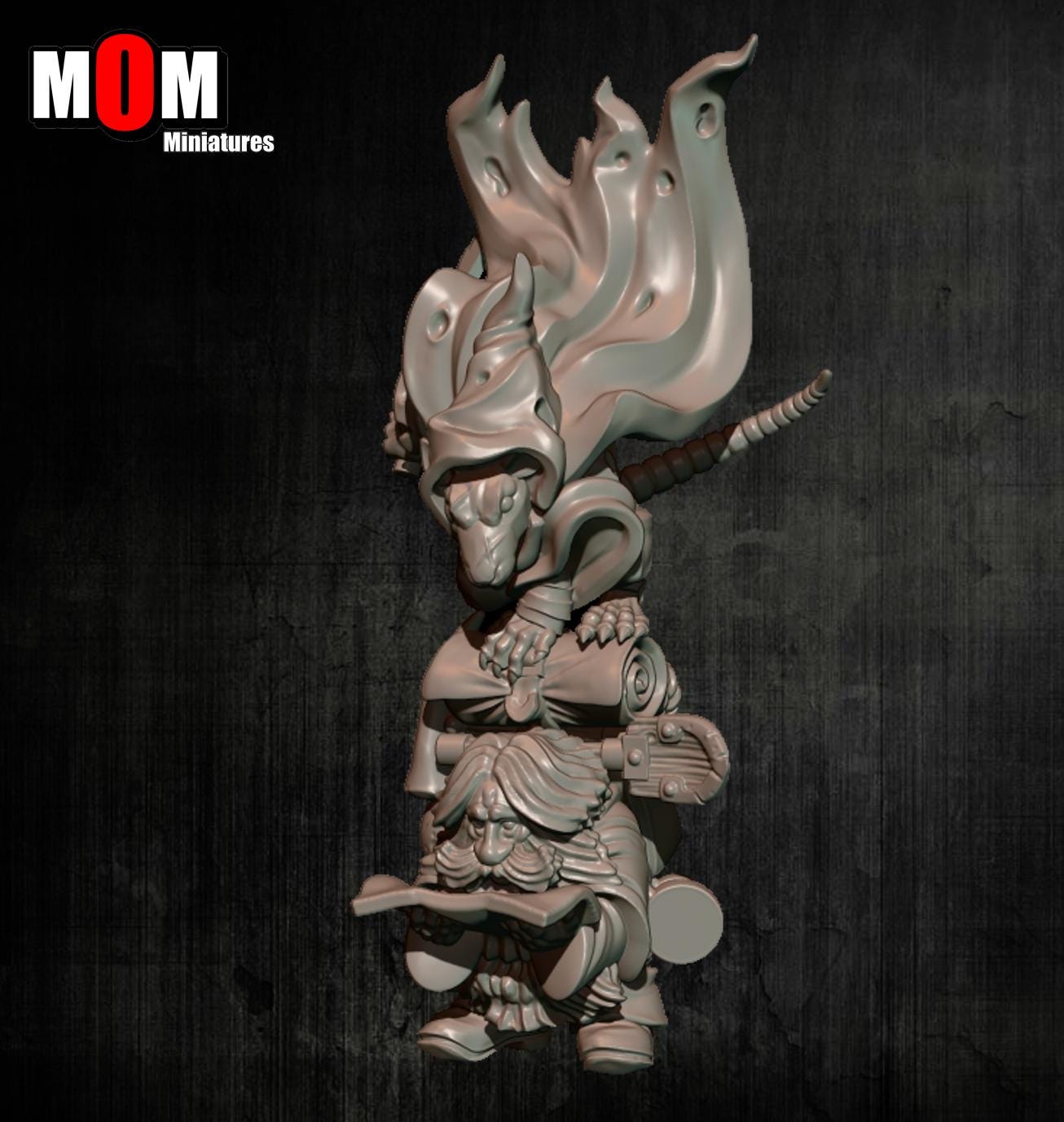 Dwarven Adventurer With Assassin, Fantasy Skirmish Miniatures by MoM Miniatures, perfect for Fantasy Wargames and RPGs