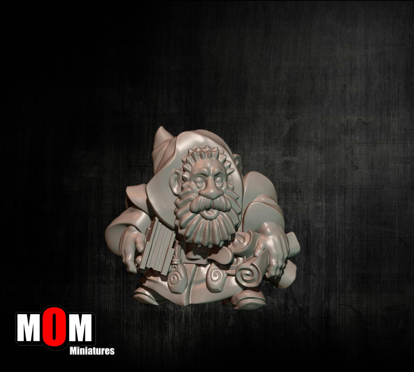 Wizard and Apprentice Dwarf, Fantasy Skirmish Miniatures by MoM Miniatures, perfect for Fantasy Wargames and RPGs