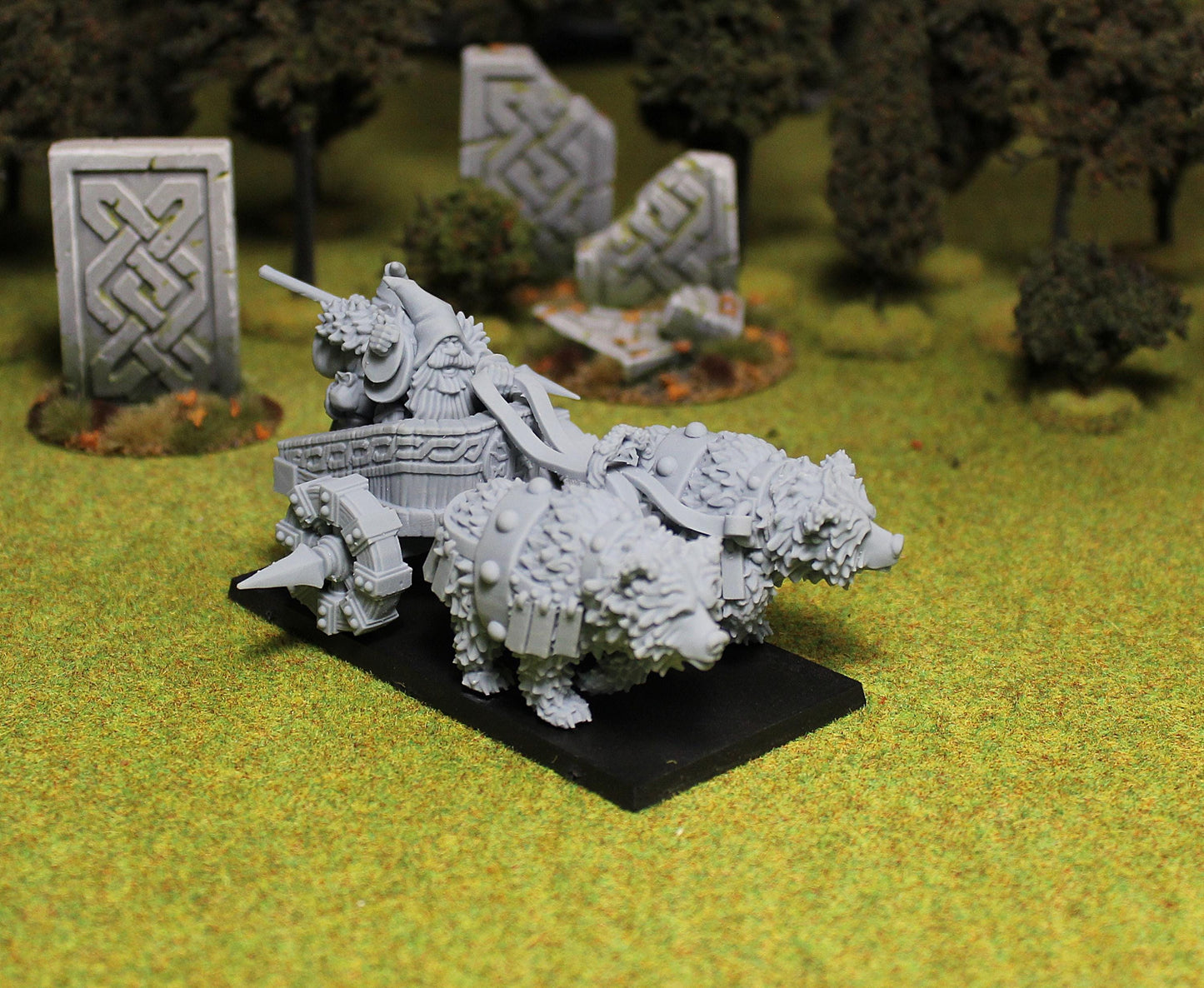 Dwarf War Chariot, MoM Miniatures, Fantasy Tabletop RPG