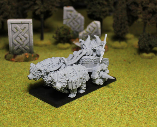 Dwarf War Chariot, MoM Miniatures, Fantasy Tabletop RPG