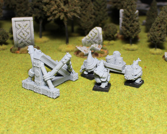Forest Dwarf Beehive Launcher, Fantasy Skirmish Miniatures by MoM Miniatures, perfect for Fantasy Wargames and RPGs
