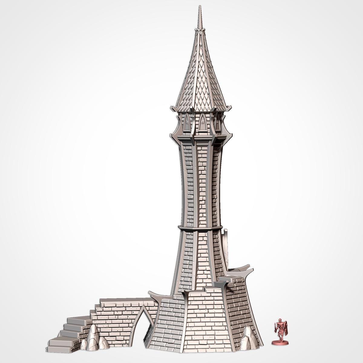 ELVEN CONSTRUCTIONS terrain by Txarli Factory Fantasy Terrain Ruined Statues Set, Perfect for Tabletop Wargames