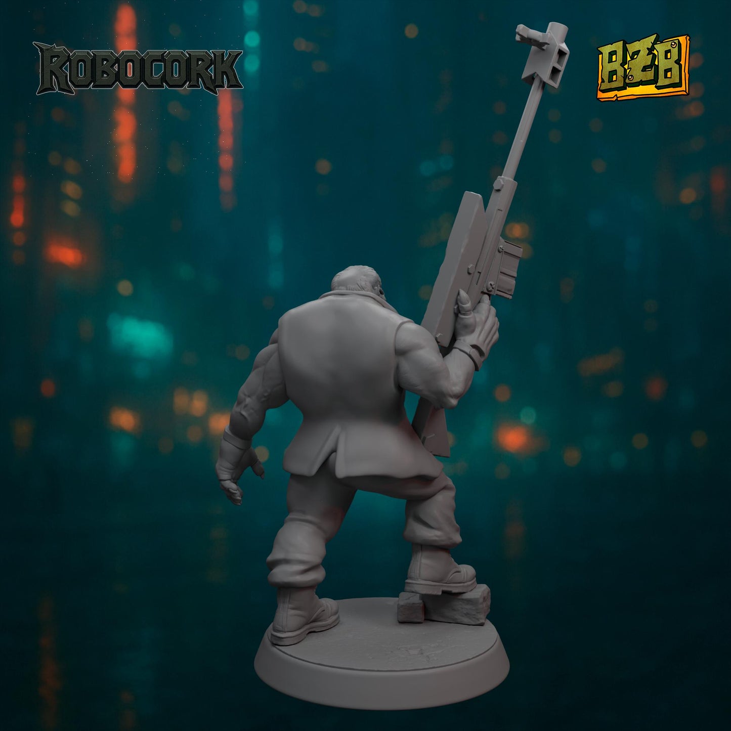 The Gang, ROBOCORK, Movie-inspired Orkish Menace Sculpted by Big Zkreen Boyz, Grimdark Compatible, Scaled for Sci-Fi Wargames