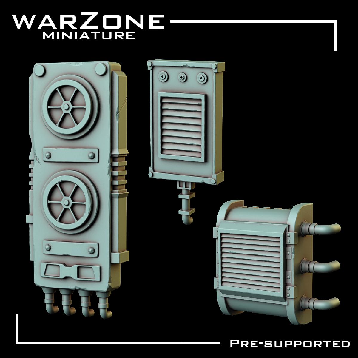 Kitbash / Kitbash Wasteland Kitbash Vol. 02, Grimdark Conversion Parts and Basing Materials Sculpted by WarZone Miniature