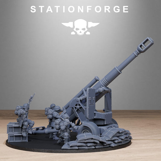 FreeGuard Light Artillery, Modular Sci-Fi Artillery by STATIONFORGE, Sci-fi Wargames Proxy, Imperial Guard Army Long Range Artillery Proxy