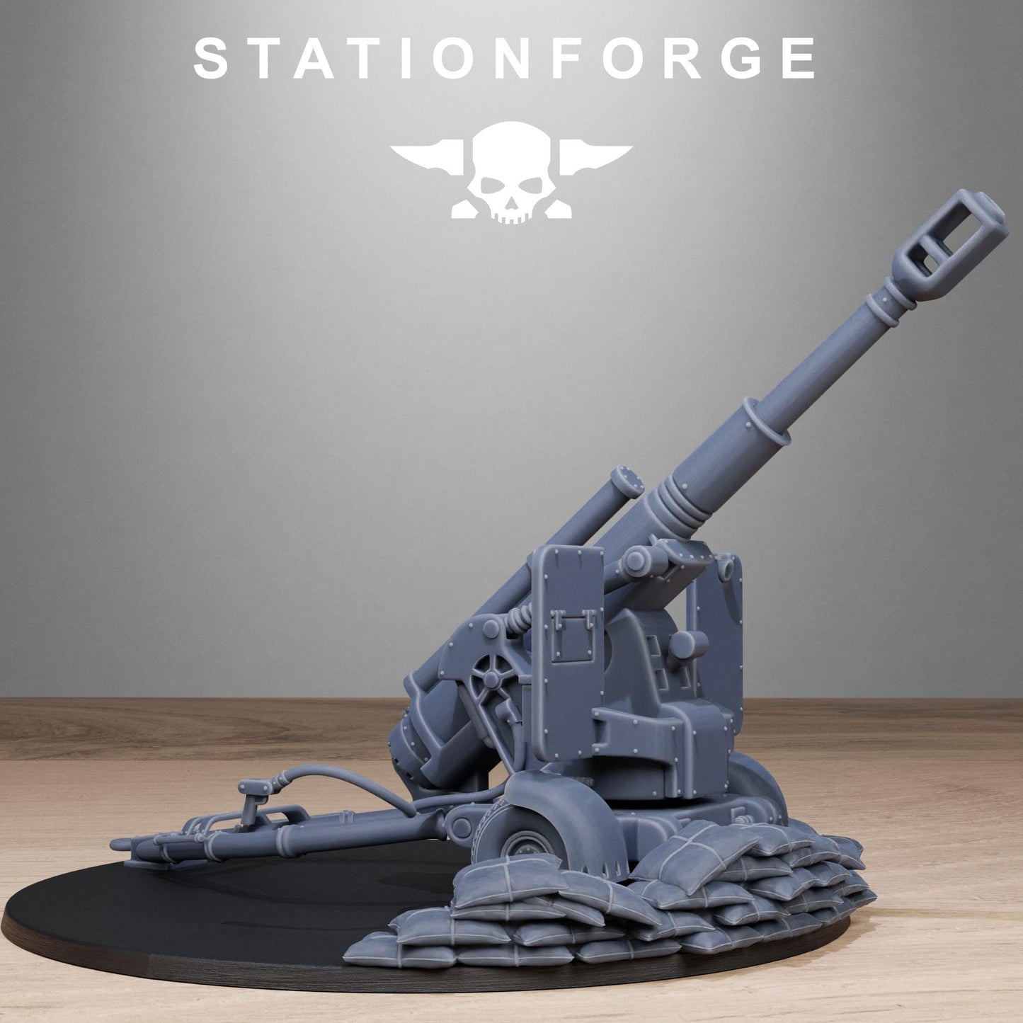 FreeGuard Light Artillery, Modular Sci-Fi Artillery by STATIONFORGE, Sci-fi Wargames Proxy, Imperial Guard Army Long Range Artillery Proxy
