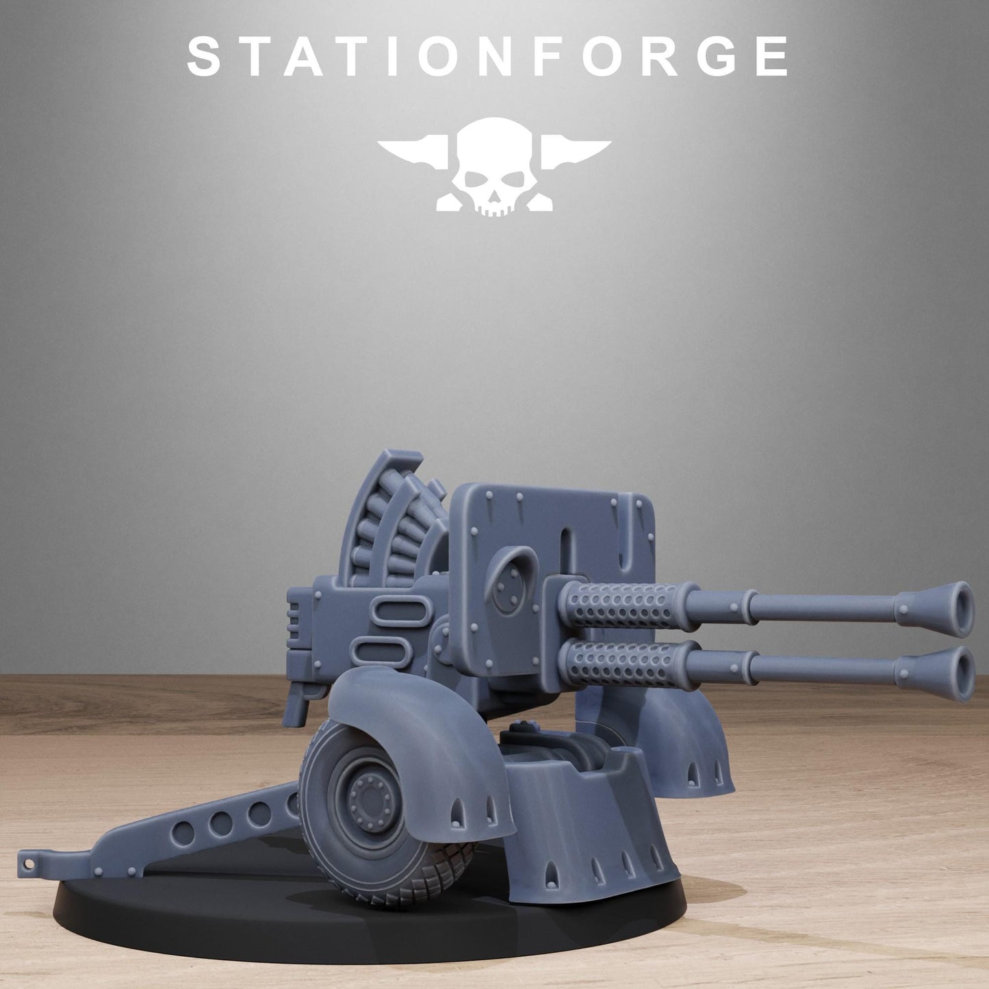FreeGuard Light Machine Gun, Heavy Weapons Team,  Imperial Guard Miniatures by STATIONFORGE