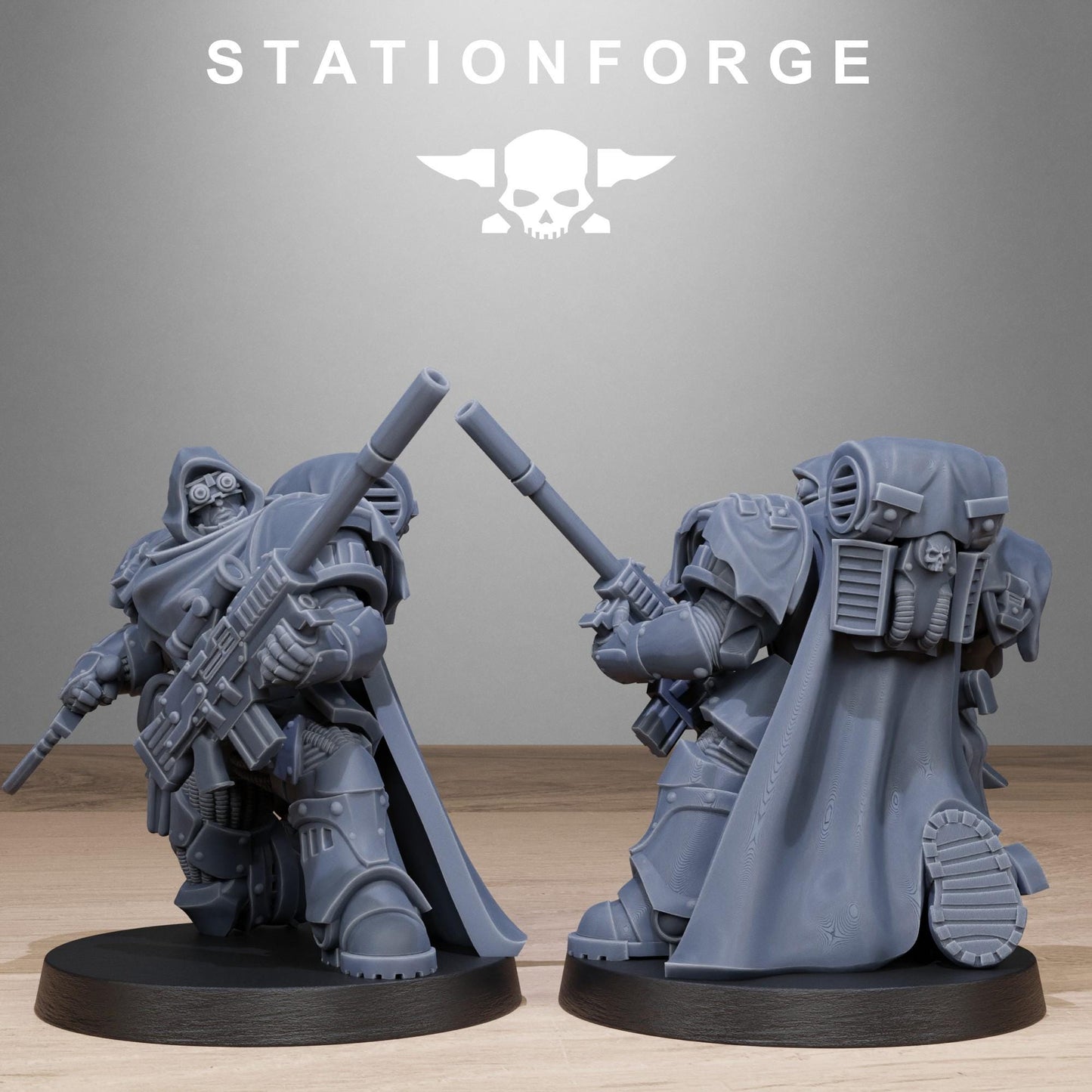 Socratis Snipers, Modular Sci-Fi Marine warriors by STATIONFORGE, Grimdark Wargames Proxy