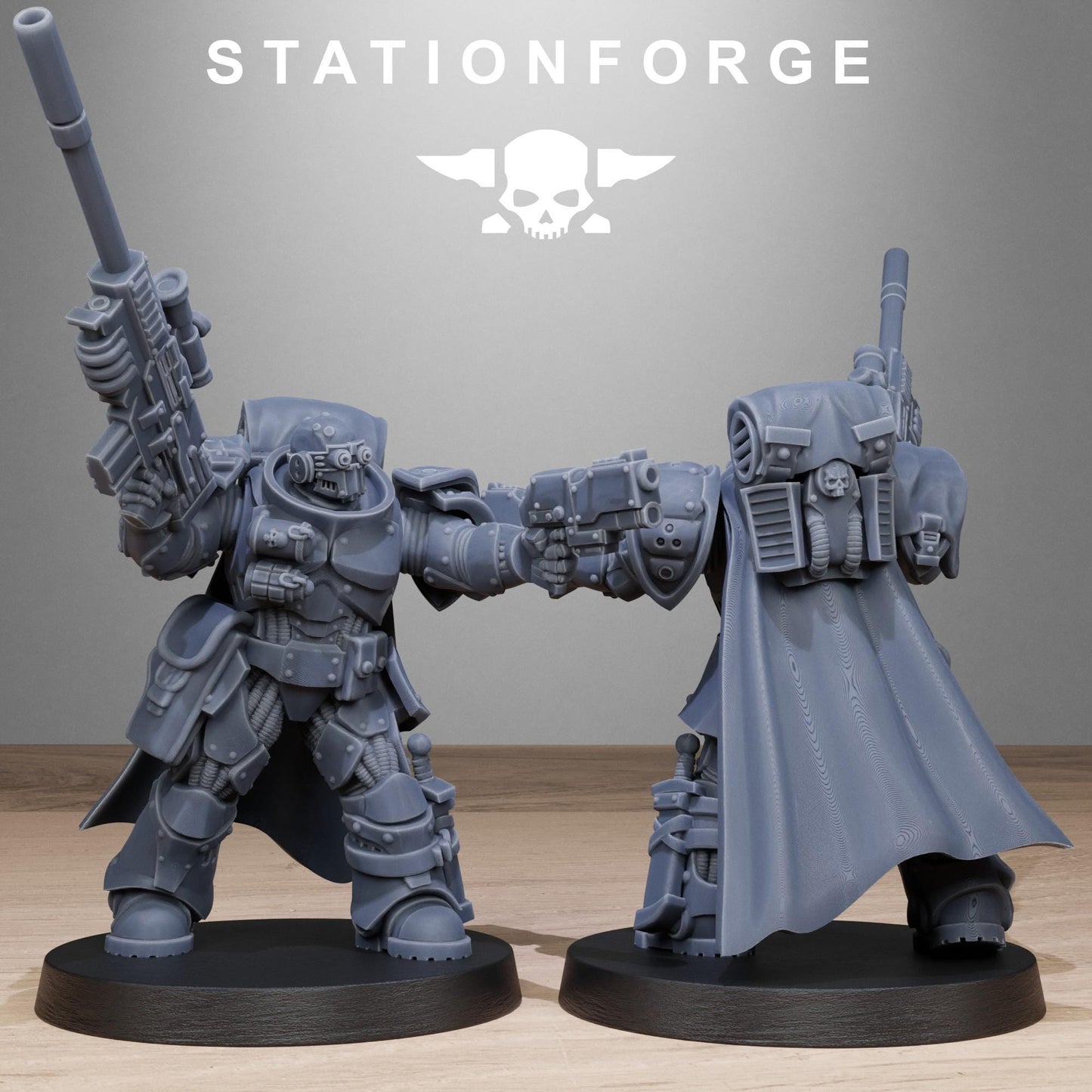 Socratis Snipers, Modular Sci-Fi Marine warriors by STATIONFORGE, Grimdark Wargames Proxy