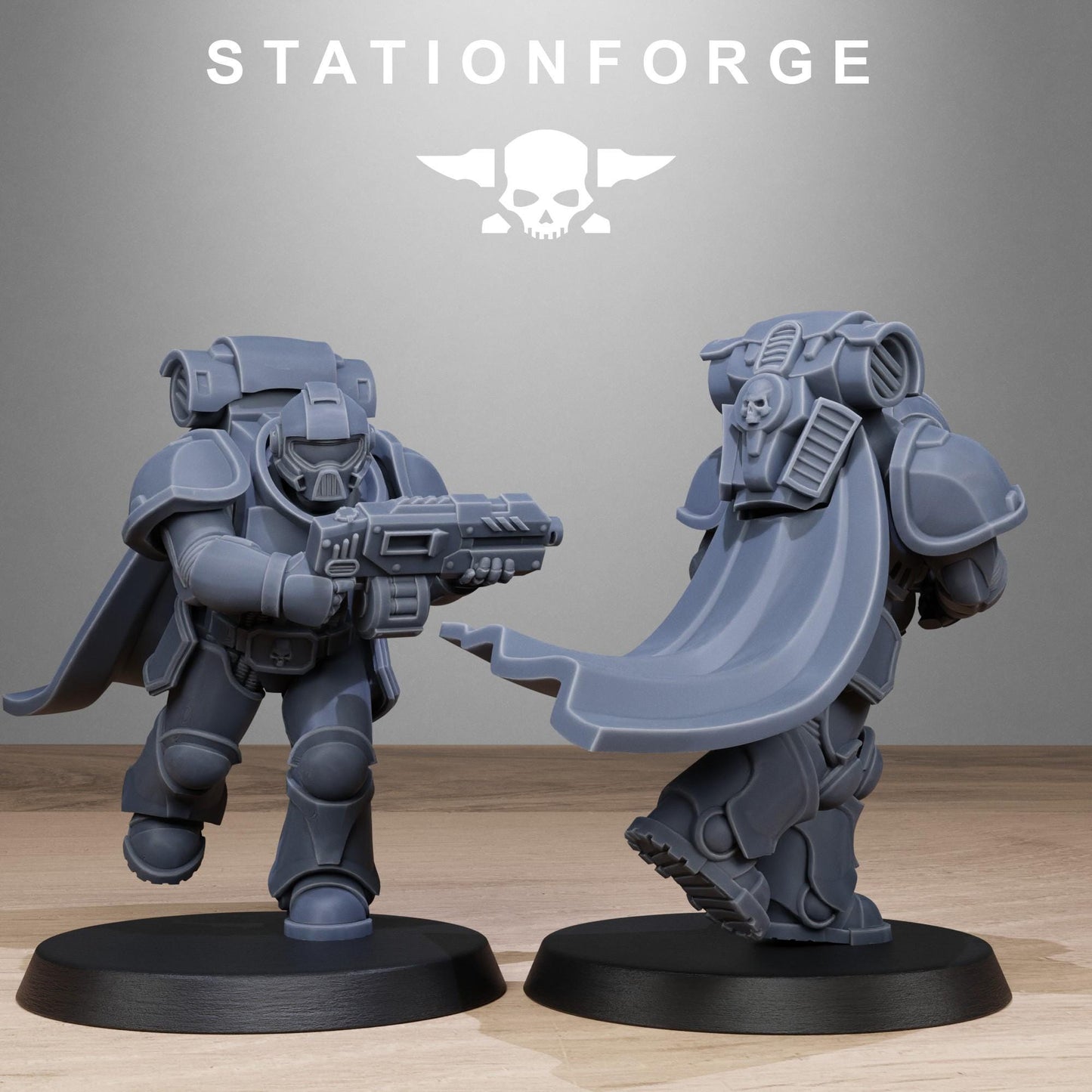 Socratis Brutes, Modular Sci-Fi Marine warriors by STATIONFORGE, Grimdark Wargames Proxy
