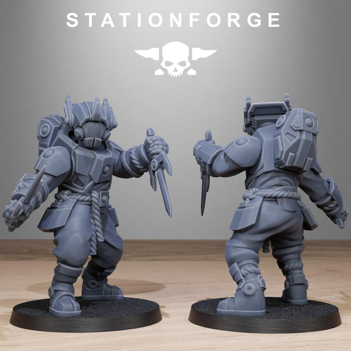 Tarion Melee Infantry, Communitarian Alien Infantry, Sci-Fi Wargames Miniatures by STATIONFORGE