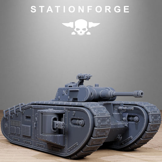 FreeGuard Heavy Tank - GrimGuard Heavy Tank, Sci-Fi Space Guard Soldiers by STATIONFORGE