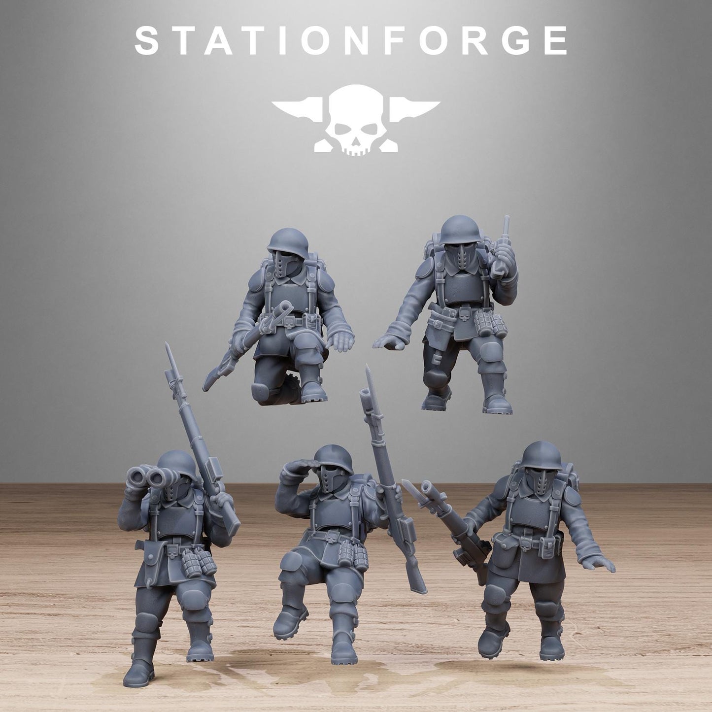FreeGuard Heavy Tank - GrimGuard Heavy Tank, Sci-Fi Space Guard Soldiers by STATIONFORGE