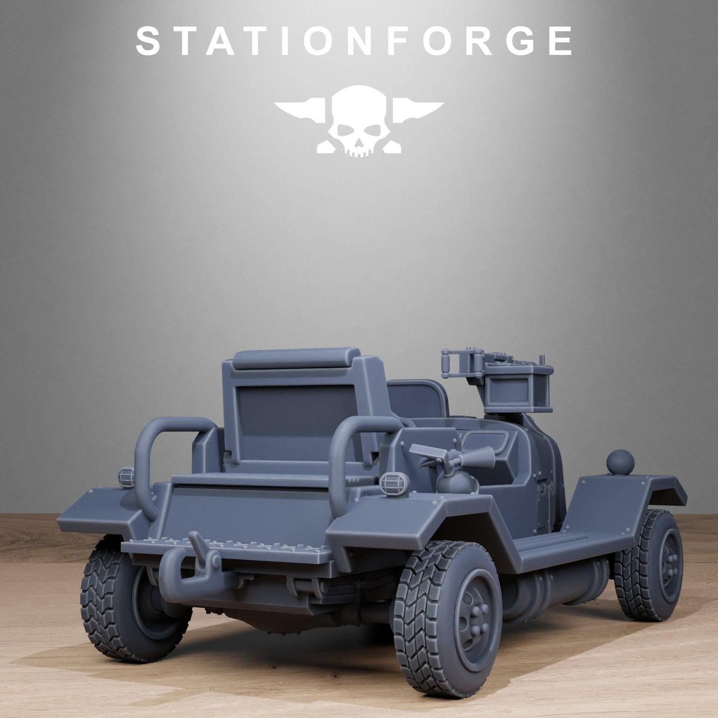 GrimGuard Support Vehicles, Modular Sci-Fi Guardsmen Vehicles by STATIONFORGE, Sci-fi Wargames Proxy, Imperial Guard Transports