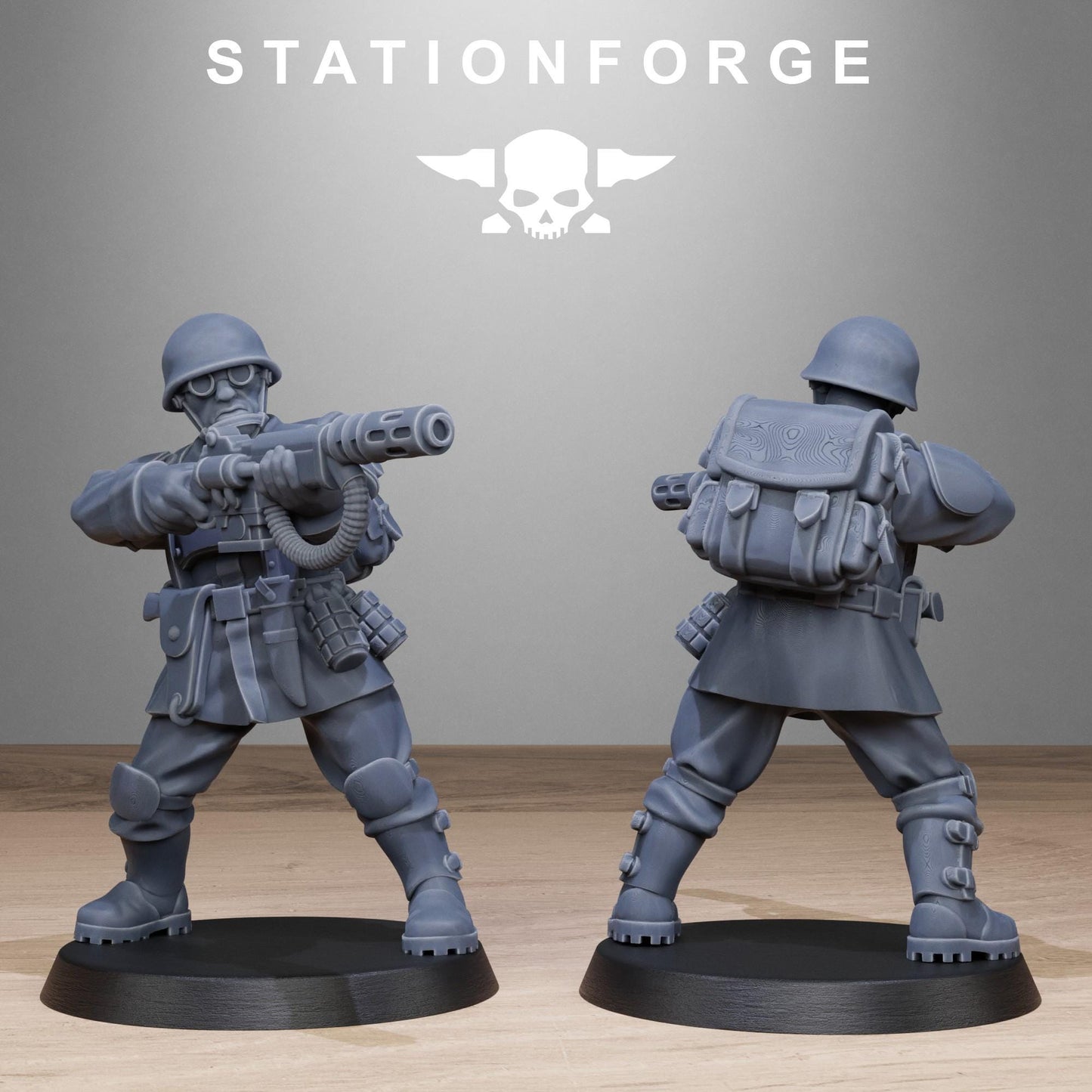 FreeGuard Infantry, Imperial Guard Proxy, Sci-Fi Wargames Miniatures by STATIONFORGE