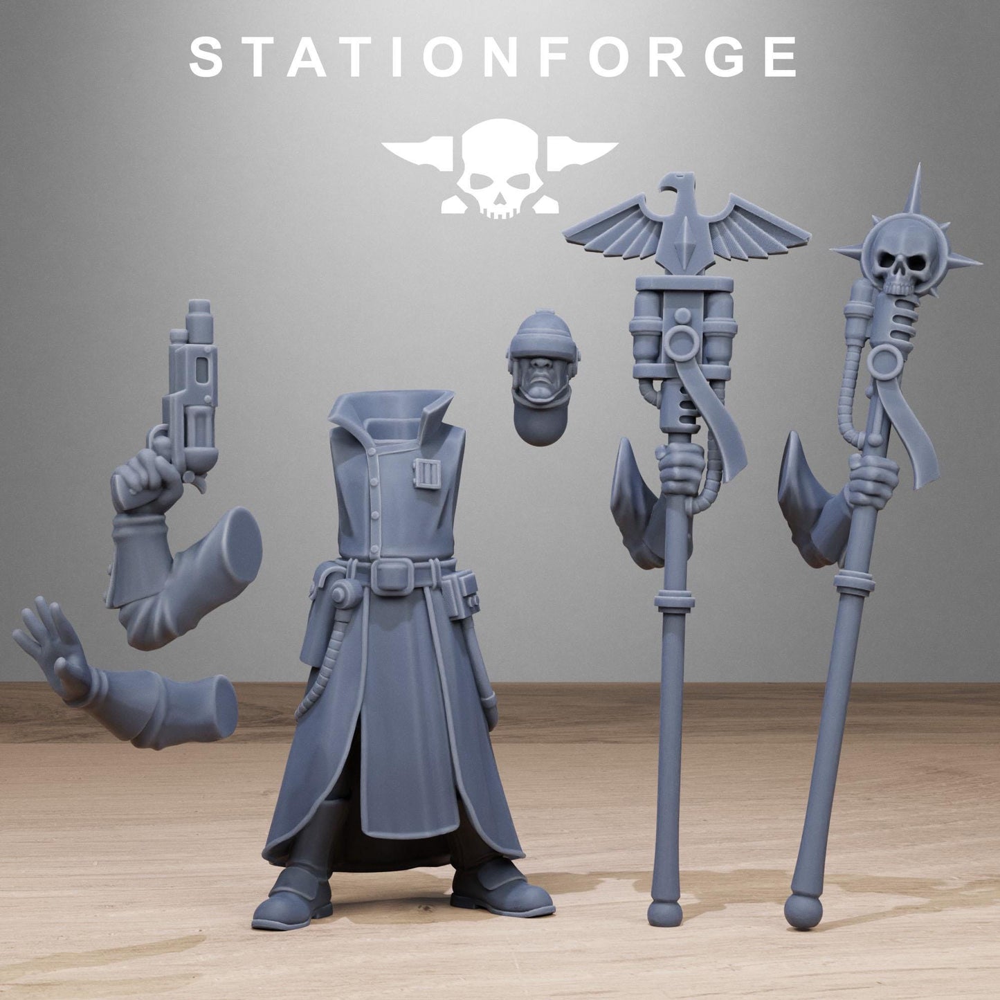 GrimCorp Seers, Imperial Guard Proxy, Sci-Fi Wargames Miniatures by STATIONFORGE