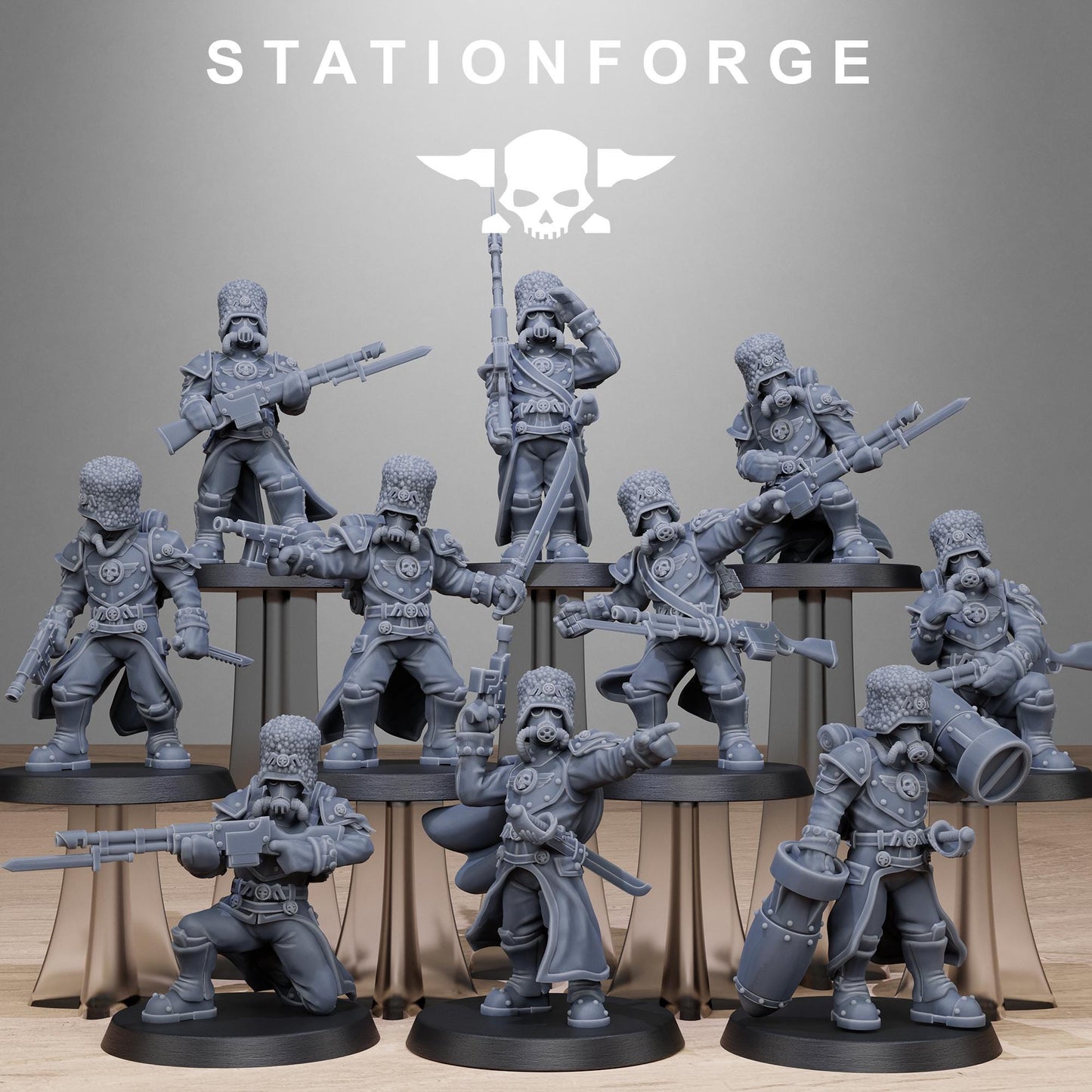 GrimGuard Royals, Imperial Firstborn Proxy, Sci-Fi Wargames Miniatures by STATIONFORGE