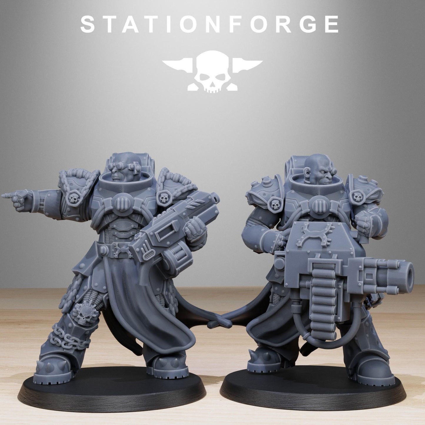 Socratis Militants, Modular Sci-Fi Marine warriors by STATIONFORGE, Grimdark Wargames Proxy