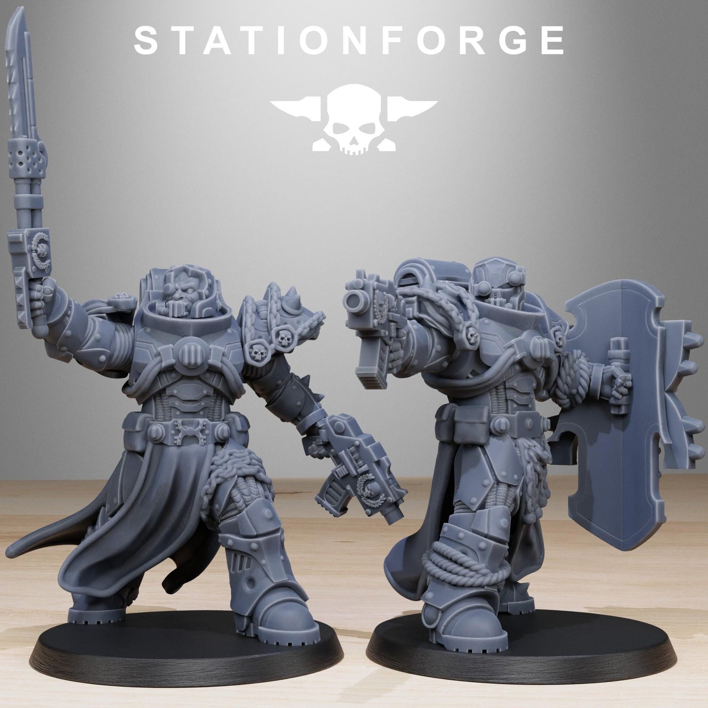 Socratis Militants, Modular Sci-Fi Marine warriors by STATIONFORGE, Grimdark Wargames Proxy