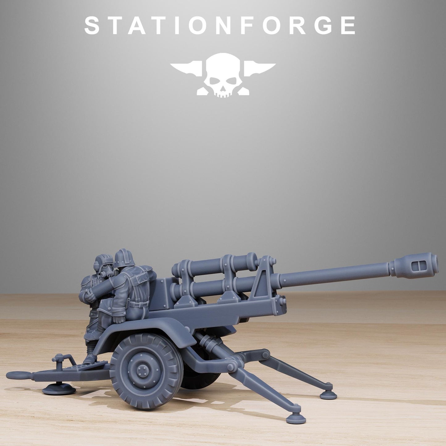 GrimGuard Tankette, Modular Sci-Fi Guardsmen Vehicle by STATIONFORGE, Sci-fi Wargames Proxy, Imperial Guard Transport Truck