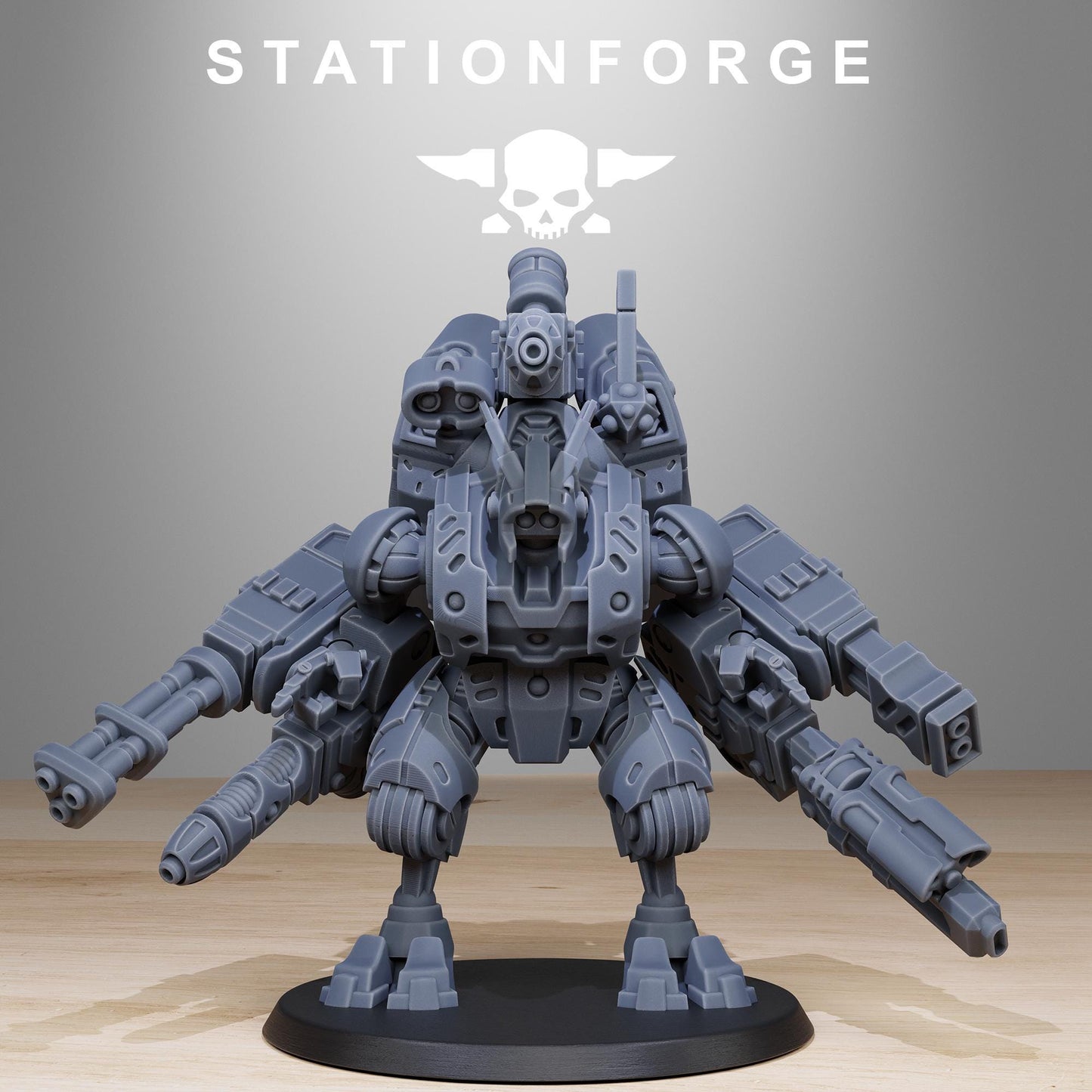 Tarion Strike Mechs Mk1 Builder Kit, Communitarian Alien Infantry, Sci-Fi Wargames Miniatures by STATIONFORGE