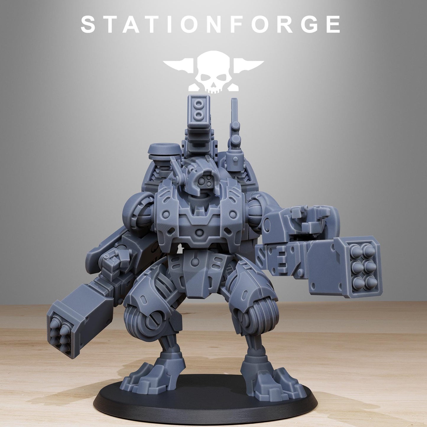 Tarion Strike Mechs Mk1 Builder Kit, Communitarian Alien Infantry, Sci-Fi Wargames Miniatures by STATIONFORGE