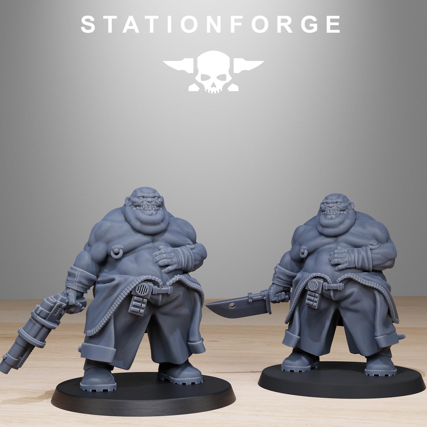 Corrupted Guard Wretched, Chaos Worshipper Sci-Fi Wargames Miniatures by STATIONFORGE, Corrupted Imperial Guard