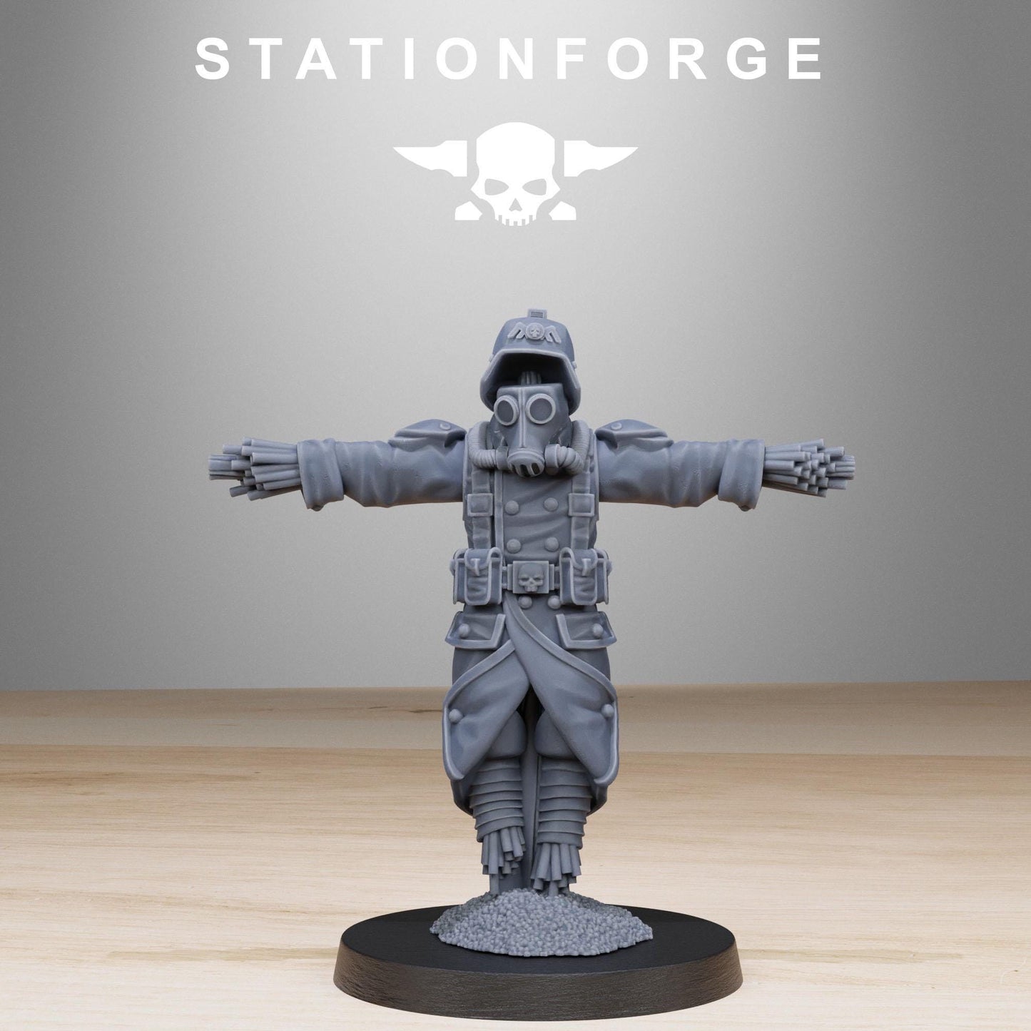 GrimGuard Scarecrow, Death Korps Proxy, Sci-Fi Wargames Miniatures by STATIONFORGE