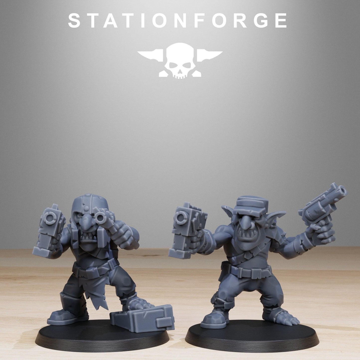 Gobs Infantry Reborn, Space-Faring Orkish Menace Sculpted by STATIONFORGE, Grimdark Compatible, Sci-Fi Wargame Scale