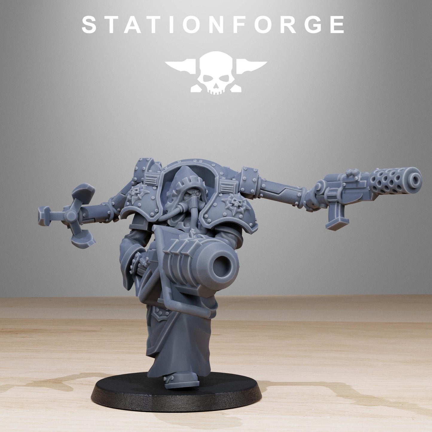 Scavenger Volatiles Infantry, Space Techno-bots, modular Sci-Fi warriors by STATIONFORGE, Sci-Fi Wargames Cyber-themed Grimdark miniatures