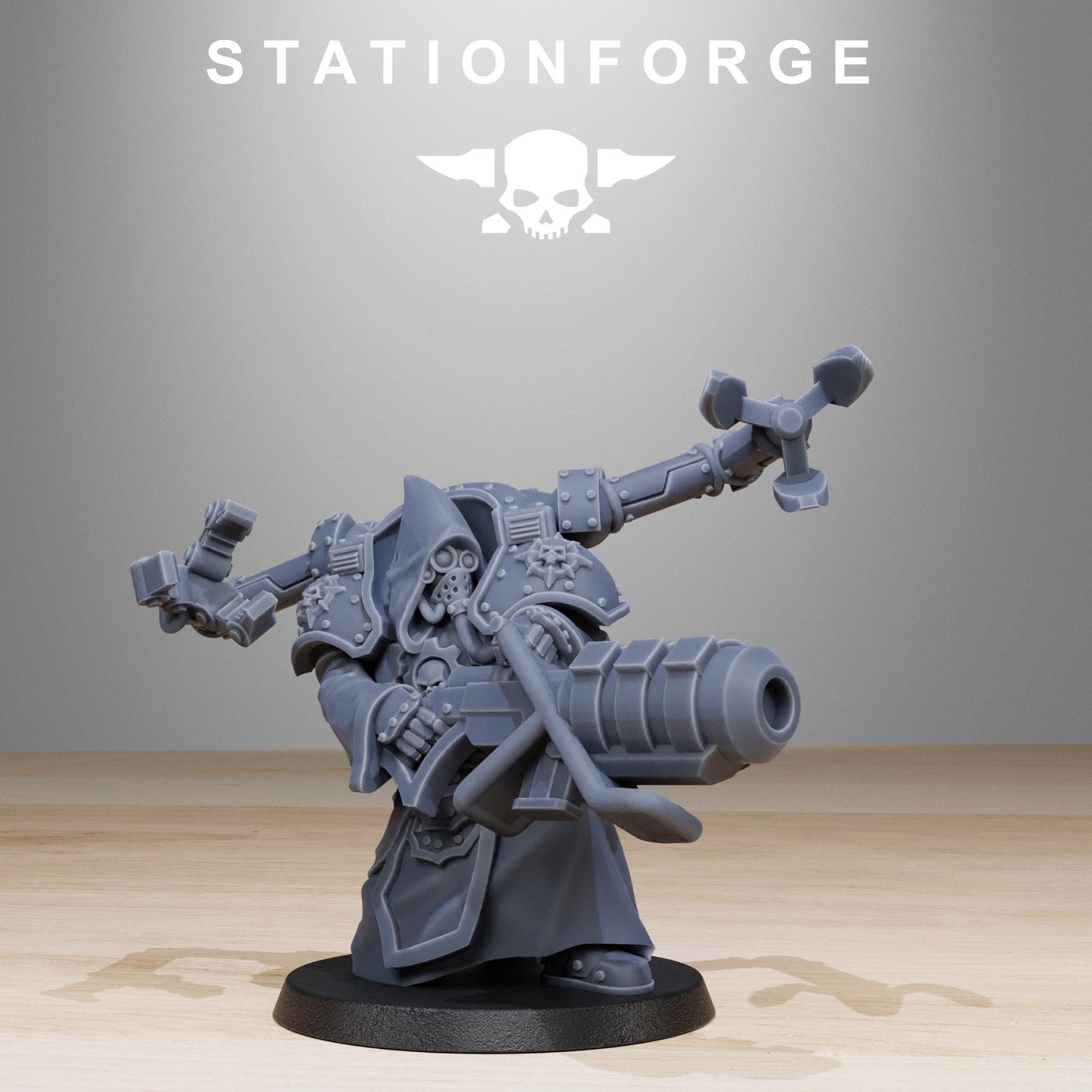 Scavenger Volatiles Infantry, Space Techno-bots, modular Sci-Fi warriors by STATIONFORGE, Sci-Fi Wargames Cyber-themed Grimdark miniatures