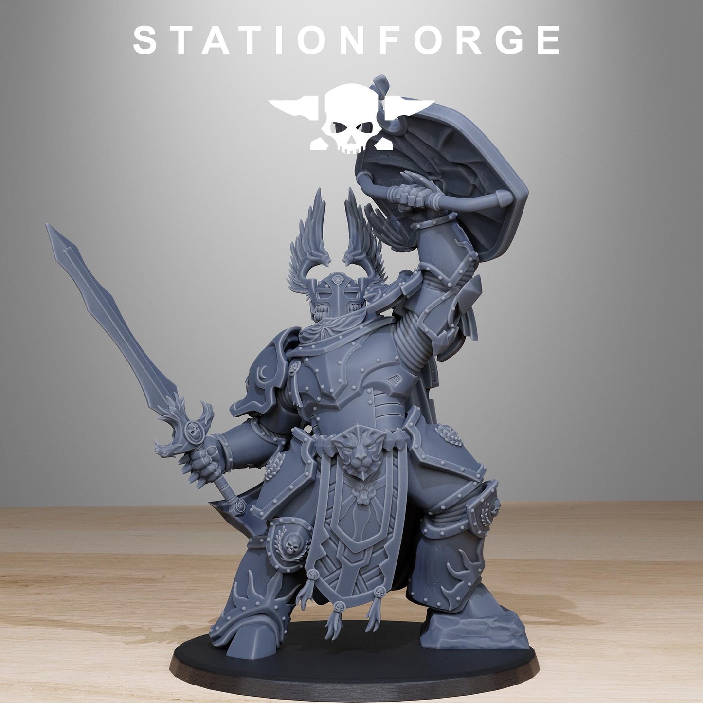Socratis Archon Sir Thalion, Modular Sci-Fi Marine warriors by STATIONFORGE, Grimdark Wargames Proxy