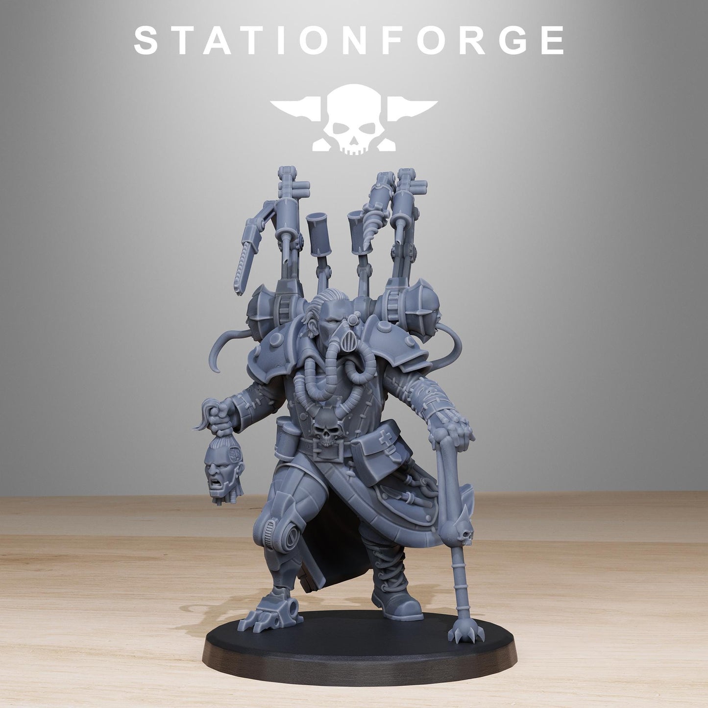 Ivan Kruck, Modular Sci-Fi Marine warriors by STATIONFORGE, Grimdark Wargames Proxy