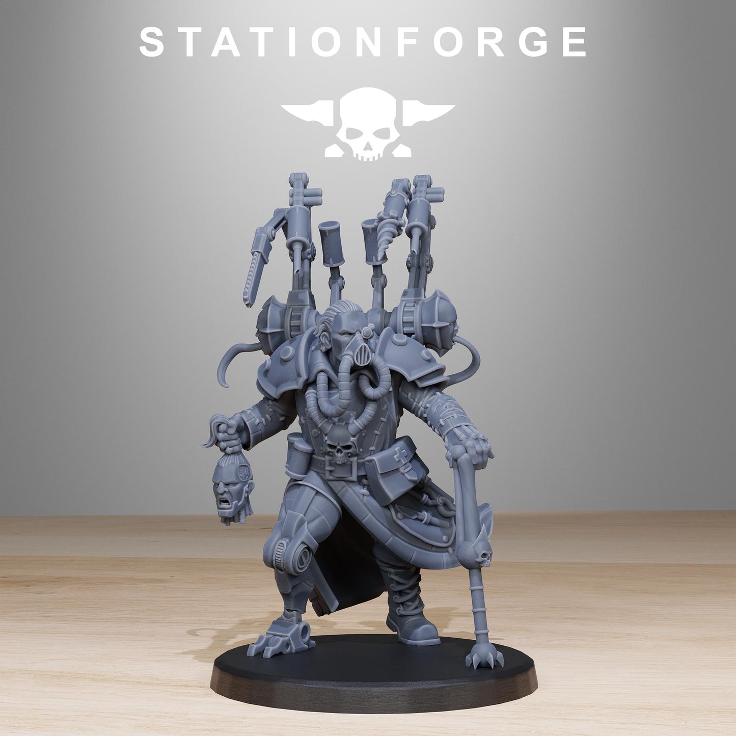 Ivan Kruck, Modular Sci-Fi Marine warriors by STATIONFORGE, Grimdark Wargames Proxy