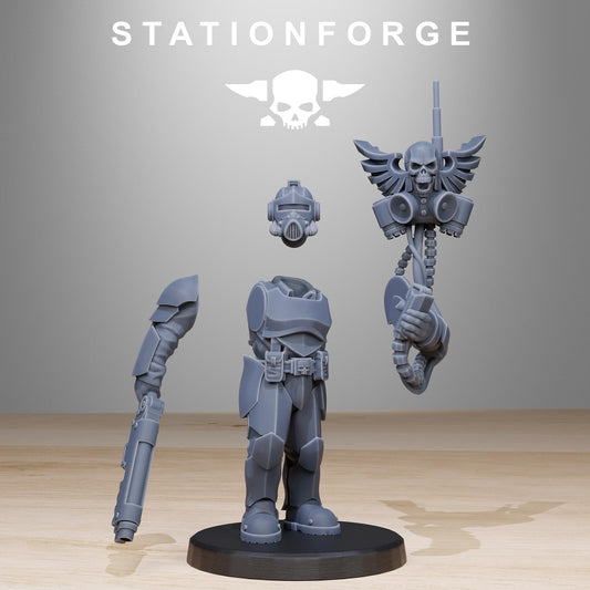 GrimGuard Enforcers, Death Korps Proxy, Sci-Fi Wargames Miniatures by STATIONFORGE
