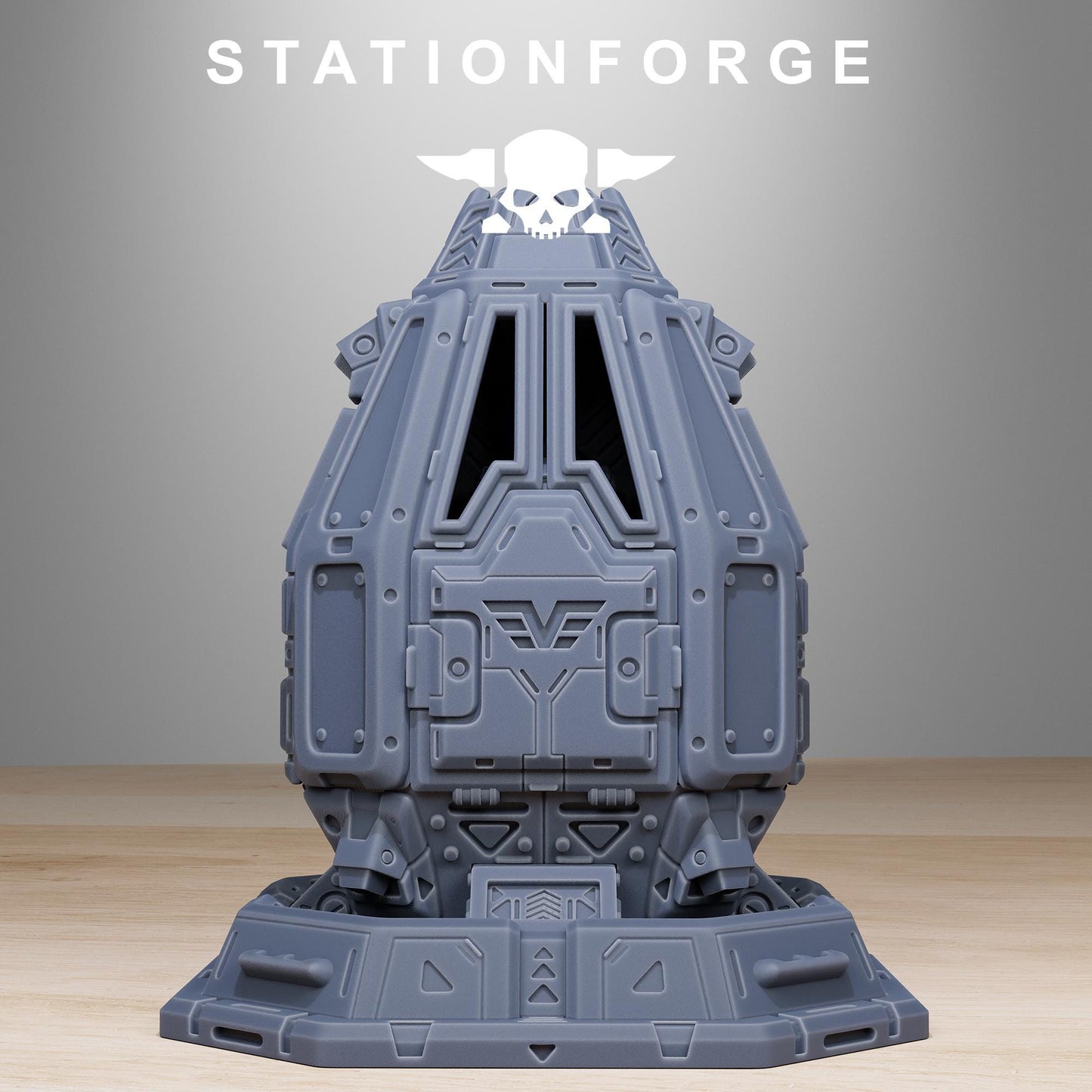 Vaskar Drop Pod, Death Korps Proxy, Sci-Fi Wargames Miniatures by STATIONFORGE
