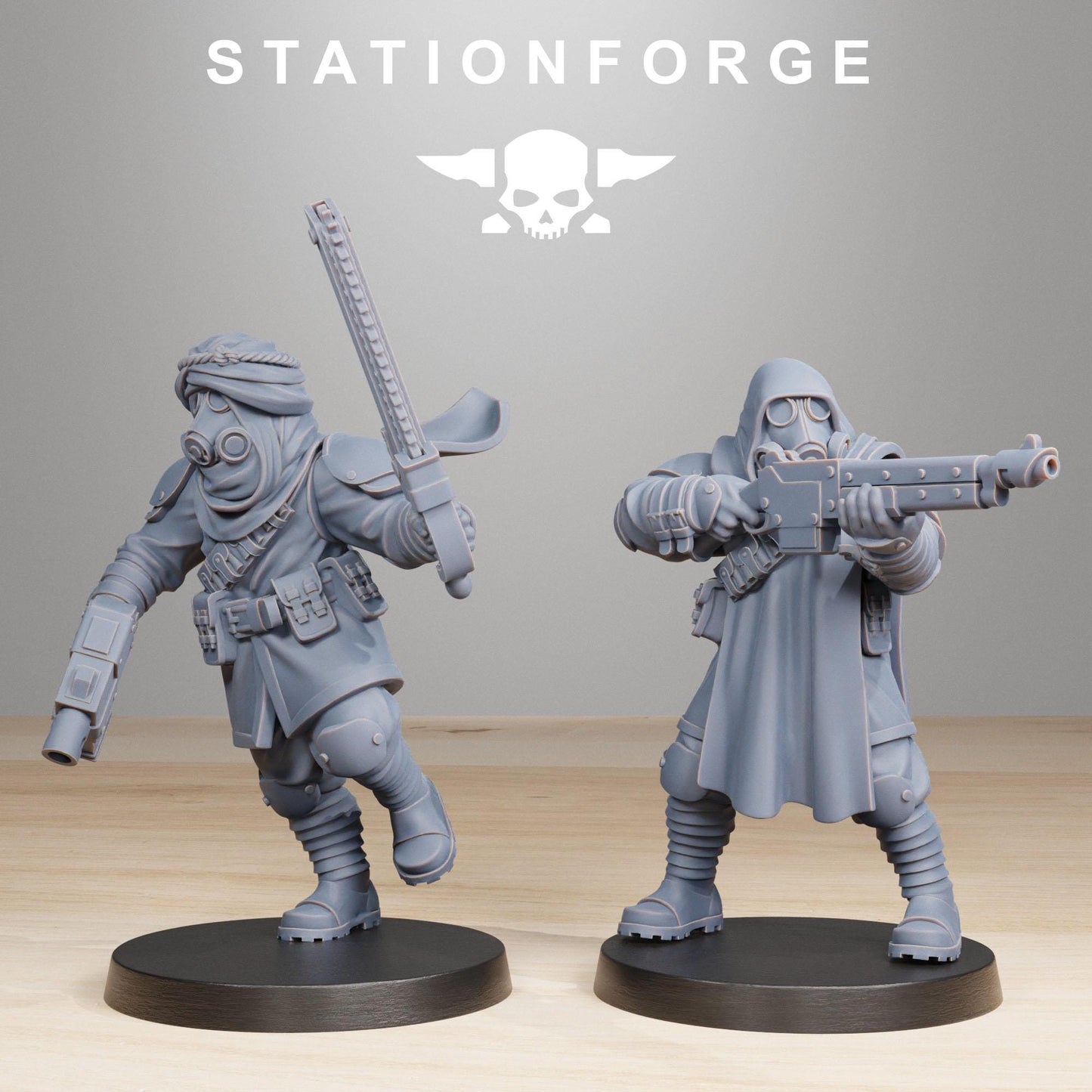 GrimGuard Scorchers, Death Korps Proxy, Sci-Fi Wargames Miniatures by STATIONFORGE