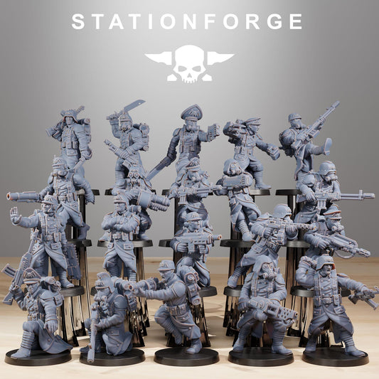 GrimGuard Builder Kit, Death Korps Proxy, Sci-Fi Wargames Miniatures by STATIONFORGE