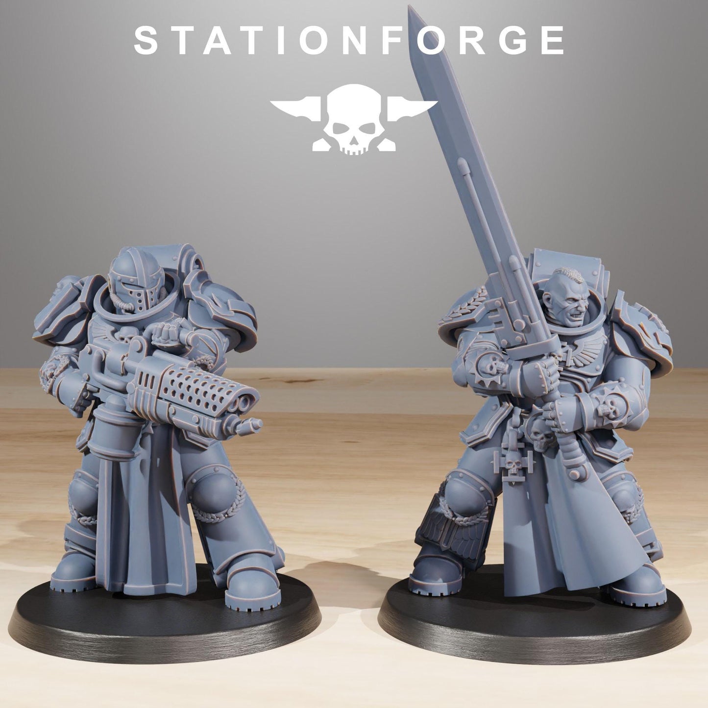 Socratis Elites, Modular Sci-Fi Marine warriors by STATIONFORGE, Grimdark Wargames Proxy