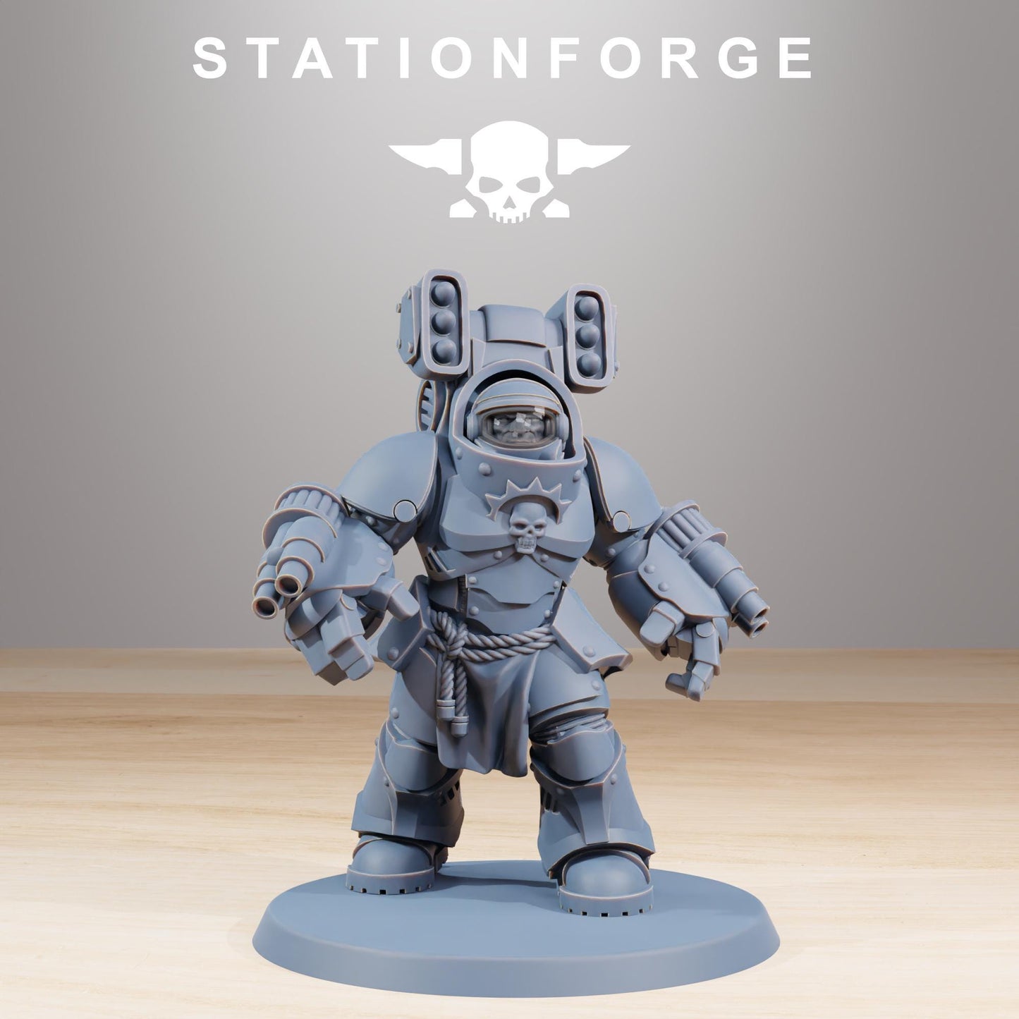 Socratis Support Vanguard, Modular Sci-Fi Marine warriors by STATIONFORGE, Grimdark Wargames Proxy