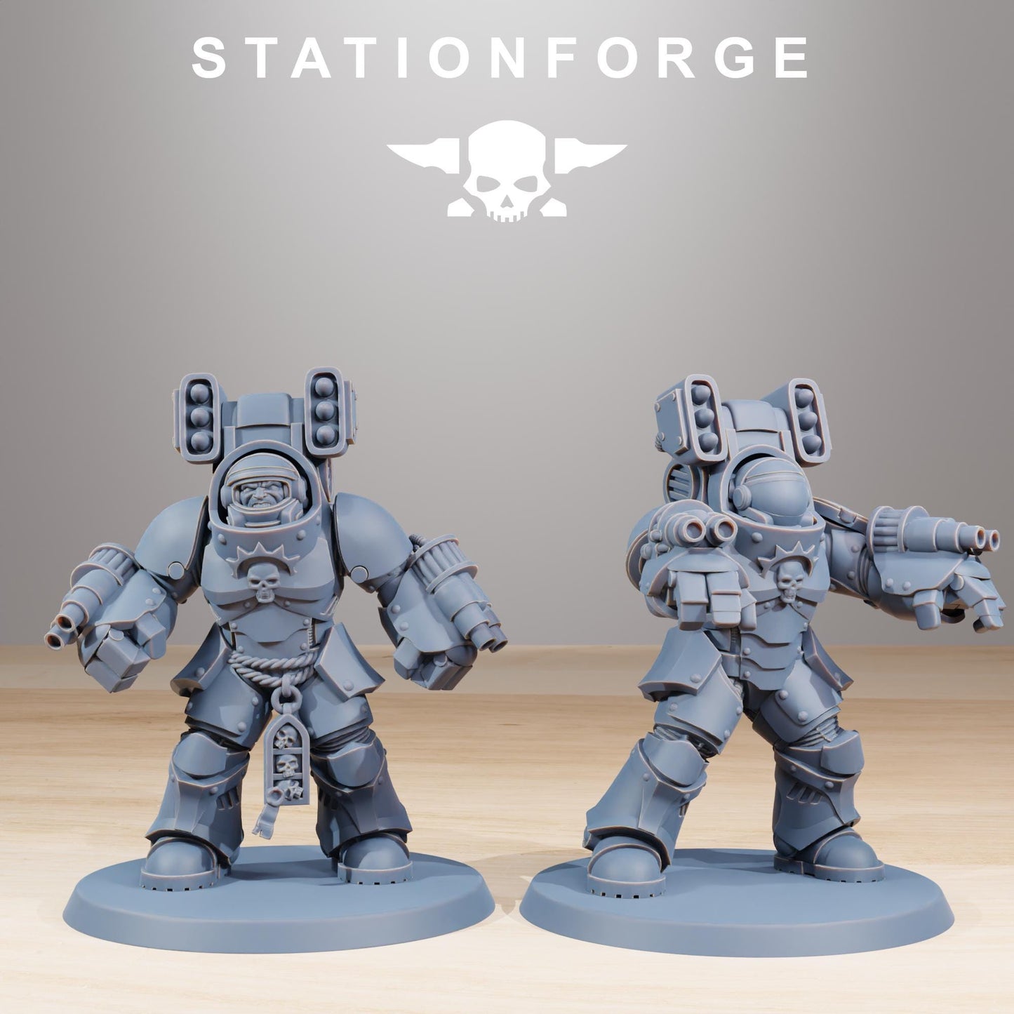 Socratis Support Vanguard, Modular Sci-Fi Marine warriors by STATIONFORGE, Grimdark Wargames Proxy